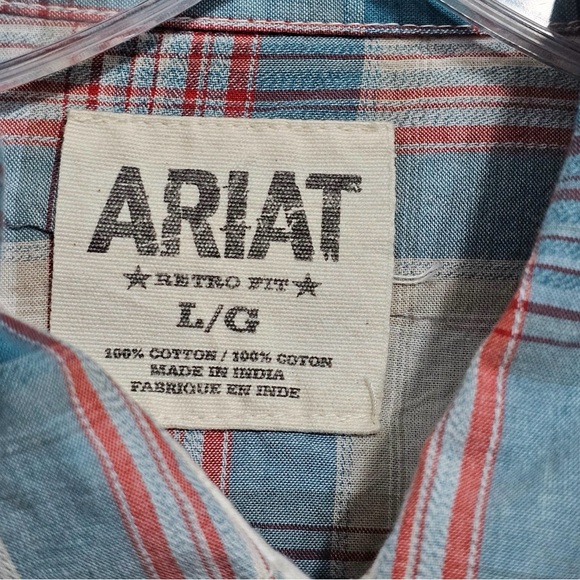 Ariat Multicolor Plaid Snap Shirt - Picture 4 of 6